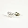 PUCE LUNE ET ETOILE STRASS ACIER INOXYDABLE SILVER PETIT PRIX