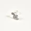 PUCE SERPENT STRASS ACIER INOXYDABLE SILVER PETIT PRIX