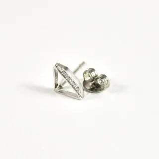 PUCE CRISTAL CISELE SERTI DE STRASS ACIER INOXYDABLE SILVER PETIT PRIX