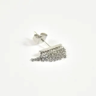 PUCE CHAINETTES ACIER INOXYDABLE SILVER PETIT PRIX