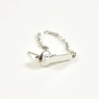 PUCE BARRE ET CHAINETTE ACIER INOXYDABLE SILVER PETIT PRIX