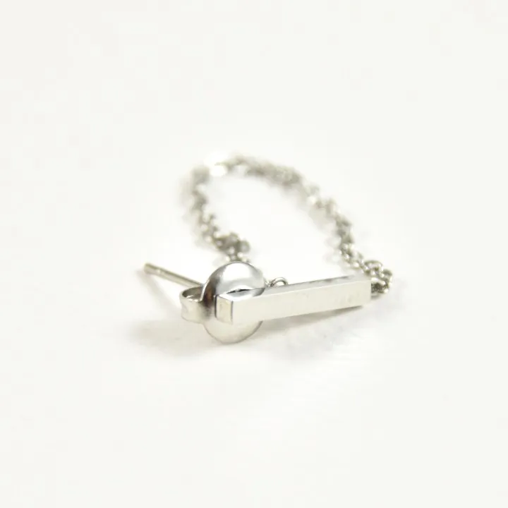 PUCE BARRE ET CHAINETTE ACIER INOXYDABLE SILVER PETIT PRIX