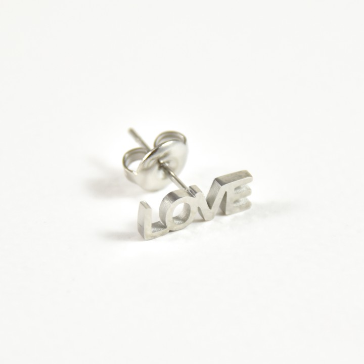 PUCE LOVE ACIER INOXYDABLE SILVER PETIT PRIX