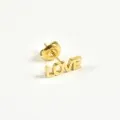 PUCE LOVE ACIER INOXYDABLE GOLD PETIT PRIX