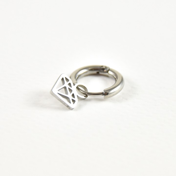 FAUX PIERCING ETOILE ACIER INOXYDABLE SILVER PETIT PRIX
