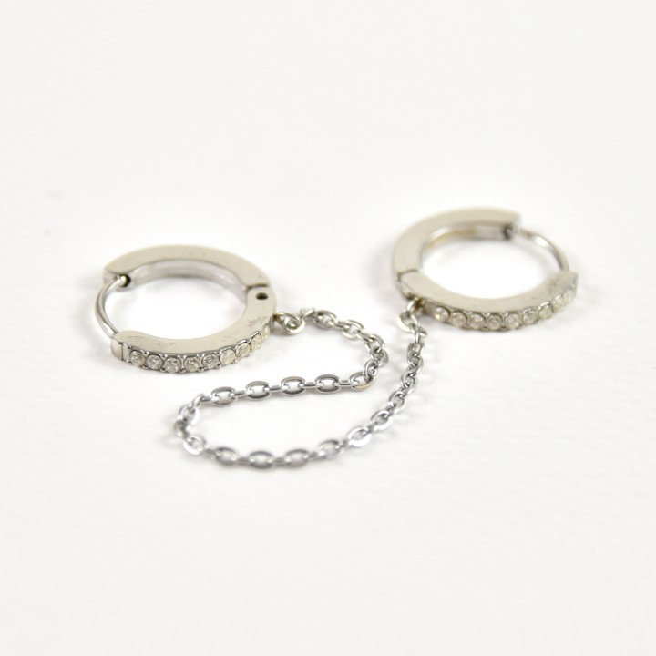 FAUX PIERCING ETOILE ACIER INOXYDABLE SILVER PETIT PRIX