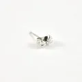 PUCE NOEUD PAPILLON ACIER INOXYDABLE SILVER PETIT PRIX