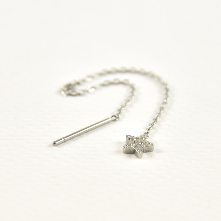 FAUX PIERCING ETOILE ACIER INOXYDABLE SILVER PETIT PRIX