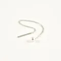 PUCE PERLE NACRE TIGE CHAINETTE ACIER INOXYDABLE SILVER PETIT PRIX