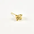 PUCE CROIX GRAVEE ACIER INOXYDABLE GOLD PETIT PRIX