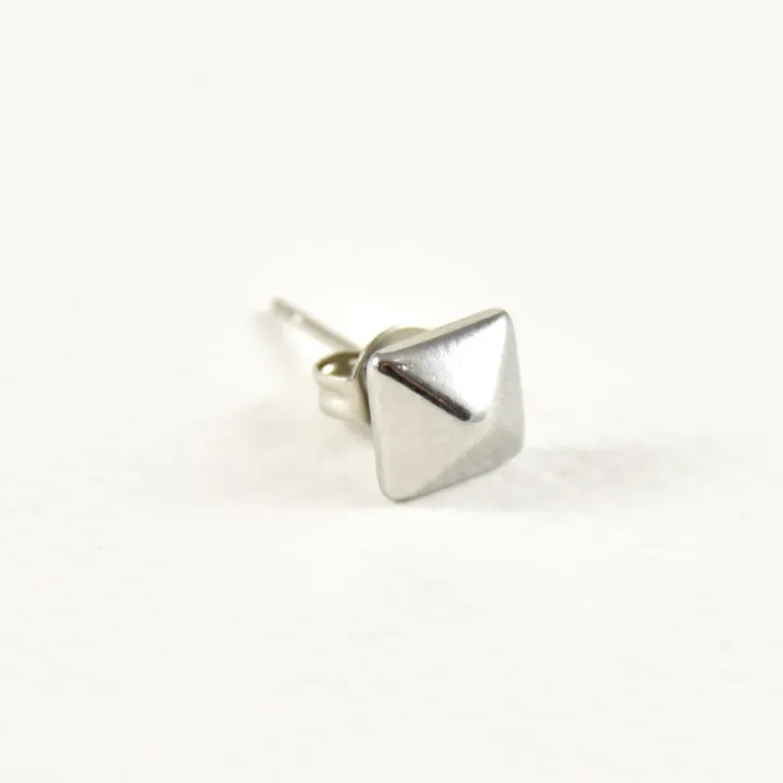 PUCE DEMI CUBE ACIER INOXYDABLE SILVER PETIT PRIX
