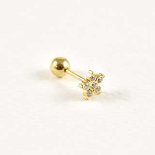 PIERCING ETOILE STRASS ACIER INOXYDABLE GOLD PETIT PRIX