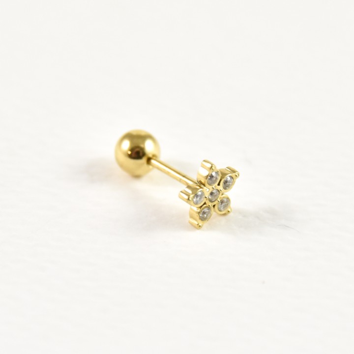 FAUX PIERCING ETOILE ACIER INOXYDABLE SILVER PETIT PRIX