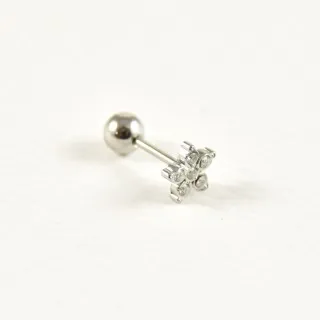 PIERCING ETOILE STRASS ACIER INOXYDABLE SILVER PETIT PRIX