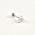 PIERCING TROIS STRASS ACIER INOXYDABLE SILVER PETIT PRIX
