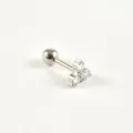 PIERCING TROIS STRASS ACIER INOXYDABLE SILVER PETIT PRIX