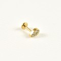 PIERCING GOUTTE SERTIE DE STRASS ACIER INOXYDABLE GOLD PETIT PRIX