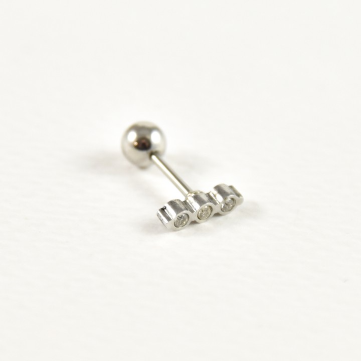 FAUX PIERCING ETOILE ACIER INOXYDABLE SILVER PETIT PRIX