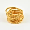 JONC BOUDDHISTE TIBETAINS KUMLAI LIGHT GOLD PAS CHER