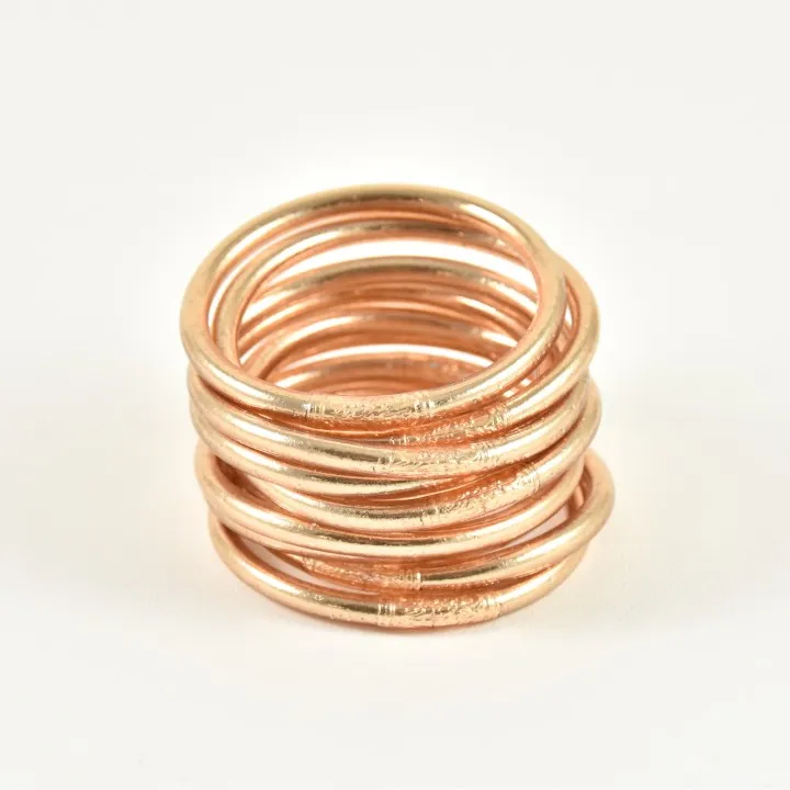 JONC BOUDDHISTE TIBETAINS KUMLAI ROSE GOLD PAS CHER