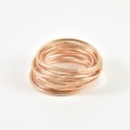 JONC BOUDDHISTE TIBETAINS KUMLAI ROSE GOLD PAS CHER