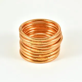 JONC BOUDDHISTE TIBETAINS KUMLAI ROSE GOLD PAS CHER
