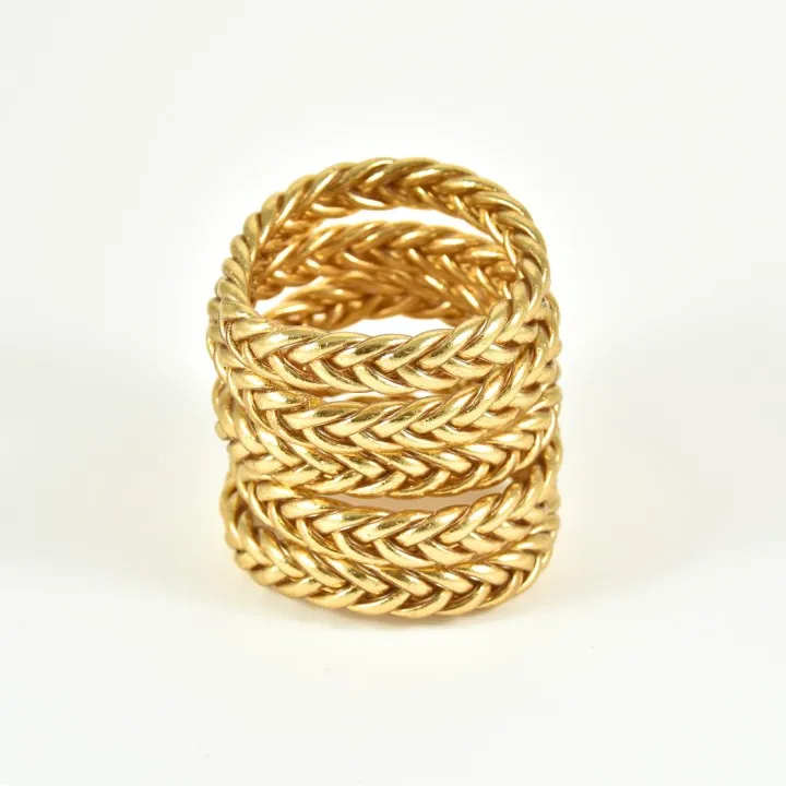 JONC BOUDDHISTE TIBETAINS KUMLAI LIGHT GOLD PAS CHER