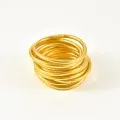 JONC BOUDDHISTE TIBETAINS KUMLAI LIGHT GOLD PAS CHER