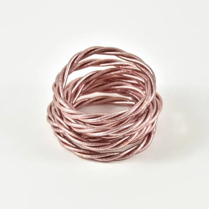 JONC BOUDDHISTE TIBETAINS KUMLAI ROSE GOLD PAS CHER
