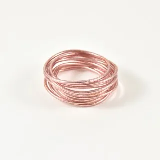 JONC BOUDDHISTE TIBETAIN KUMLAI ROSE GOLD FIN PAS CHER