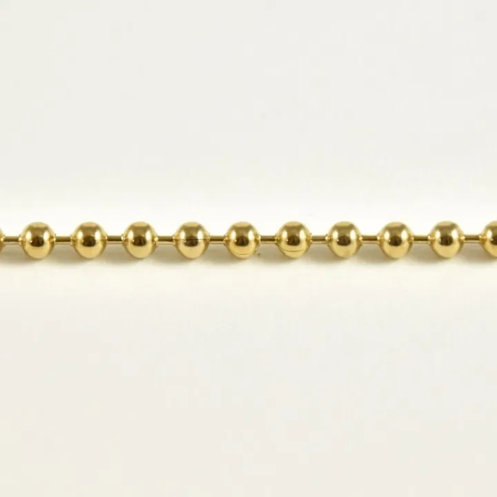 BRACELET MAILLE PERLES ACIER INOXYDABLE GOLD PETIT PRIX