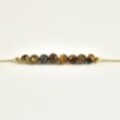 BRACELET PERLES OEIL DE TIGRE ET GOLD ACIER INOXYDABLE GOLD PETIT PRIX