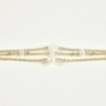 BRACELET TRIPLE NACRE TREFLE ET PERLES ACIER INOXYDABLE GOLD PETIT PRI