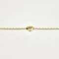 BRACELET PERLES GRIS METALLISE MEDAILLON ACIER INOX GOLD PETIT PRIX
