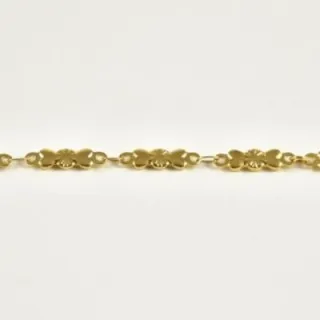 BRACELET PERLES GRIS METALLISE MEDAILLON ACIER INOX GOLD PETIT PRIX