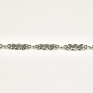 BRACELET PERLES GRIS METALLISE MEDAILLON ACIER INOX GOLD PETIT PRIX