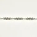 BRACELET MAILLE COEURS ET RONDS ACIER INOXYDABLE SILVER PETIT PRIX