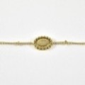 BRACELET CHERIE ACIER INOXYDABLE GOLD PETIT PRIX