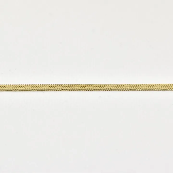BRACELET MAILLE SERPENT ACIER INOXYDABLE GOLD PETIT PRIX