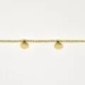 BRACELET PAMPILLES RONDES ACIER INOXYDABLE GOLD PETIT PRIX