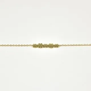 BRACELET CINQ FLEURS ACIER INOXYDABLE GOLD PETIT PRIX