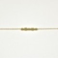 BRACELET CINQ FLEURS ACIER INOXYDABLE GOLD PETIT PRIX