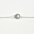 BRACELET RONDS STRASS ET CHIFFRES ACIER INOXYDABLE SILVER PETIT PRIX