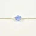 BRACELET TREFLE BLEU CLAIR ACIER INOXYDABLE GOLD PETIT PRIX