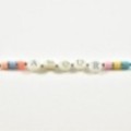 BRACELET MULTICOLORE AMOUR ACIER INOXYDABLE SILVER PETIT PRIX