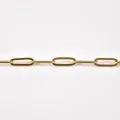 BRACELET GROSSE MAILLE ACIER INOXYDABLE GOLD PETIT PRIX