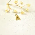 LETTRE A SIMPLE ACIER INOXYDABLE GOLD PETIT PRIX