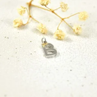 LETTRE B SIMPLE ACIER INOXYDABLE SILVER PETIT PRIX