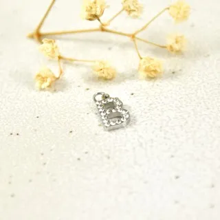 LETTRE B STRASS ACIER INOXYDABLE SILVER PETIT PRIX