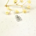 LETTRE B STRASS ACIER INOXYDABLE SILVER PETIT PRIX